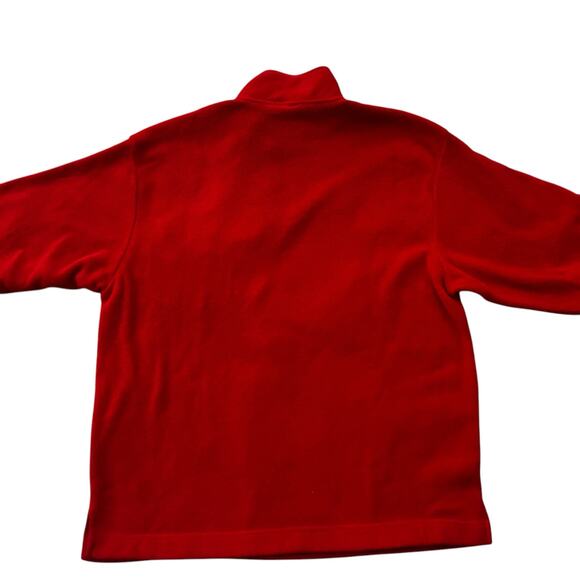 VTG Disney Store 90s Y2k Sweater Sz XL Red Mickey 1/4 Zip Pull Over Long Sleeve - Picture 4 of 12